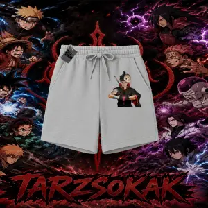 Obito uchiha Naruto Anime Karakteri Unisex Şort Beyaz