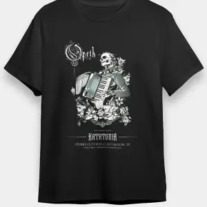 Opeth Baskılı Unisex Beyaz Tişört