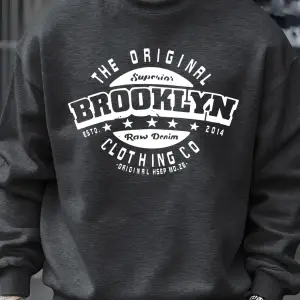 Orijinal Brooklyn Giyim Şirketi Tasarım Erkekler Kazak Sonbahar Hip Hop Kazaklar Yumuşak Tişö