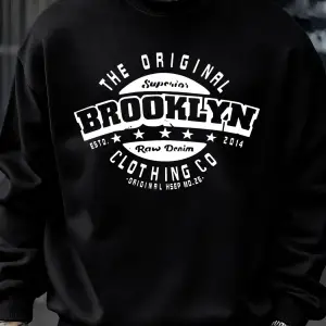 Orijinal Brooklyn Giyim Şirketi Tasarım Erkekler Kazak Sonbahar Hip Hop Kazaklar Yumuşak Tişö