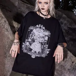 Orman Perisi Forest Fairy Baskılı Gothic Oversize