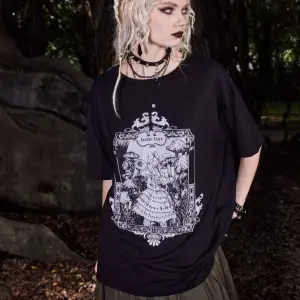 Orman Perisi Forest Fairy Baskılı Gothic Oversize