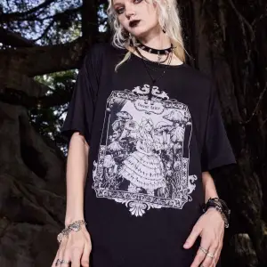 Orman Perisi Forest Fairy Baskılı Gothic Oversize