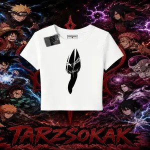 Orochimaru Naruto Anime Karakter Kadın Baby Tee Beyaz