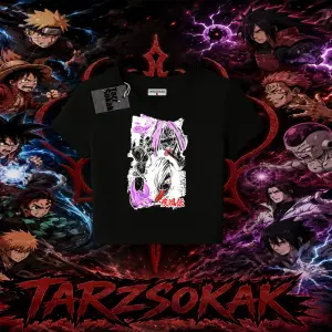 Orochimaru Naruto Anime Karakter Kadın Baby Tee Beyaz
