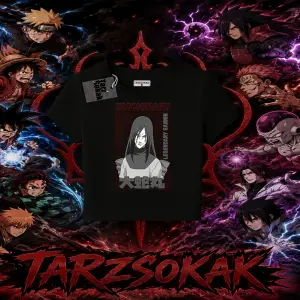 Orochimaru Naruto Anime Karakter Kadın Baby Tee Beyaz