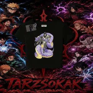 Orochimaru Naruto Anime Karakter Kadın Baby Tee Beyaz