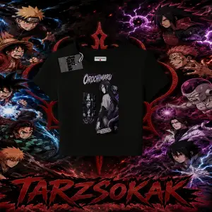 Orochimaru Naruto Anime Karakter Kadın Baby Tee Beyaz