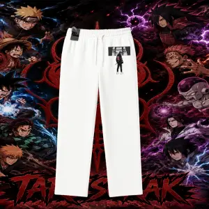 Orochimaru Naruto Anime Karakter Unisex Baggy Eşofman Altı Beyaz