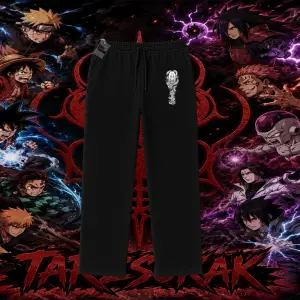Orochimaru Naruto Anime Karakter Unisex Baggy Eşofman Altı Beyaz
