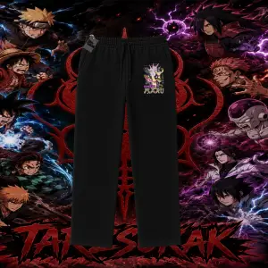 Orochimaru Naruto Anime Karakter Unisex Baggy Eşofman Altı Beyaz