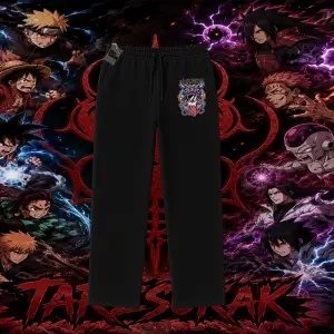 Orochimaru Naruto Anime Karakter Unisex Baggy Eşofman Altı Beyaz
