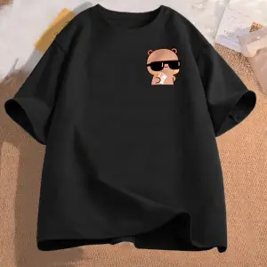 Otistik Komik İskelet T Shirt Kadın Erkek Sinirli İskelet Meme T-shirt Rahat Pamuk Kısa 2939