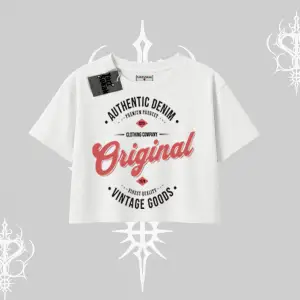 Oversize Crop Tshirt Authentic Denim Original