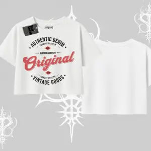 Oversize Crop Tshirt Authentic Denim Original