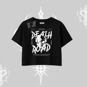 Oversize Crop Tshirt Death Road Memento Mori Street Manifest