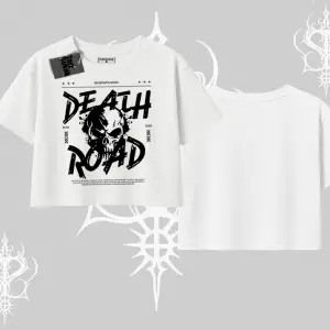 Oversize Crop Tshirt Death Road Memento Mori Street Manifest