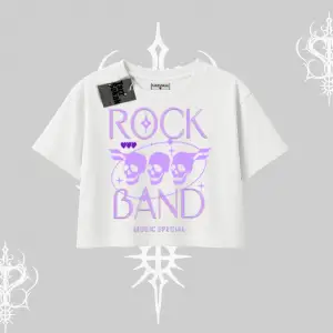 Oversize Crop Tshirt Rock Band Street Noise Culture