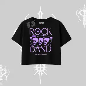 Oversize Crop Tshirt Rock Band Street Noise Culture