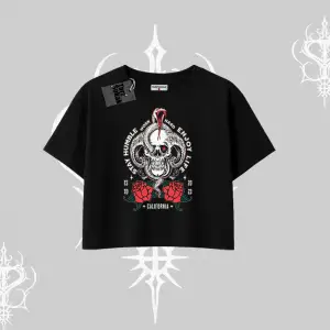 Oversize Crop Tshirt Stay Humble Work Hard Enjoy Life