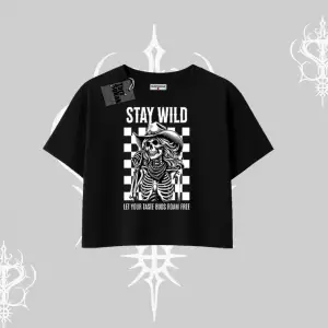 Oversize Crop Tshirt Stay Wild Rock Spirit Urban Riot