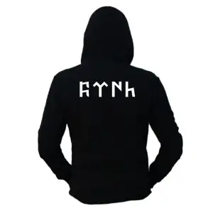 Oversize Gök Türk Kurt Siyah Hoodie