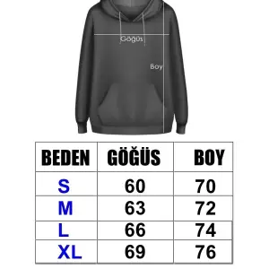 Oversize Kulaklık Genç Kız Siyah Beyaz Tasarım Baskılı Unisex Kapüşonlu Sweatshirt Hoodie