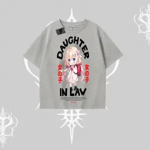Oversize Tshirt Anime Girl Daughter In Law Baskılı