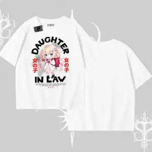 Oversize Tshirt Anime Girl Daughter In Law Baskılı