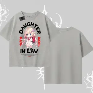 Oversize Tshirt Anime Girl Daughter In Law Baskılı