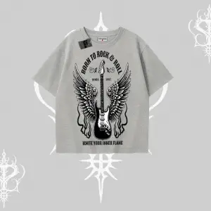 Oversize Tshirt Born to Rock Eternal Flame Legacy