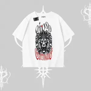 Oversize Tshirt Crowned Lion Rock Authority Myth