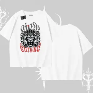 Oversize Tshirt Crowned Lion Rock Authority Myth