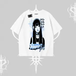 Oversize Tshirt Cyber Y2K Anime Girl Street Sound Aesthetic