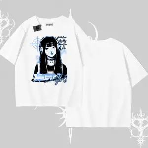 Oversize Tshirt Cyber Y2K Anime Girl Street Sound Aesthetic