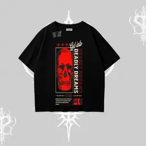 Oversize Tshirt Deadly Dreams Skull Redcore Street Manifest