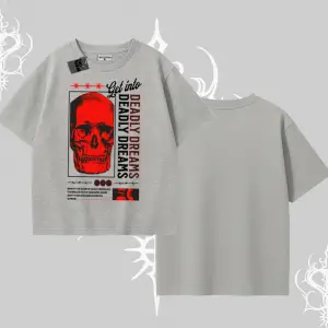 Oversize Tshirt Deadly Dreams Skull Redcore Street Manifest