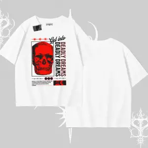Oversize Tshirt Deadly Dreams Skull Redcore Street Manifest