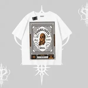 Oversize Tshirt Fossilized Skull Underground Archive
