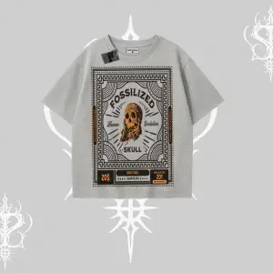 Oversize Tshirt Fossilized Skull Underground Archive