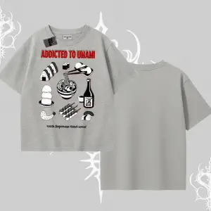 Oversize Tshirt Japon Mutfağı Umami Temalı Baskılı