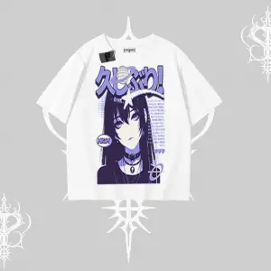 Oversize Tshirt Neo Tokyo Girl Y2K Street Anime Aesthetic