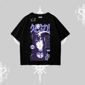 Oversize Tshirt Neo Tokyo Girl Y2K Street Anime Aesthetic