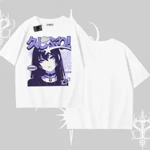 Oversize Tshirt Neo Tokyo Girl Y2K Street Anime Aesthetic
