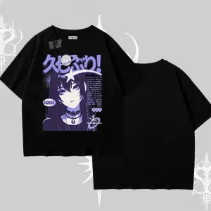 Oversize Tshirt Neo Tokyo Girl Y2K Street Anime Aesthetic