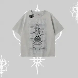 Oversize Tshirt Noodle Theory Hand Drawn Concept