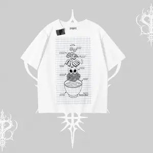 Oversize Tshirt Noodle Theory Hand Drawn Concept