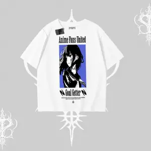 Oversize Tshirt Oversize Anime Kız Baskılı