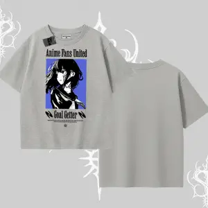 Oversize Tshirt Oversize Anime Kız Baskılı