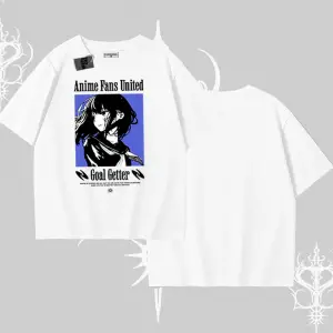 Oversize Tshirt Oversize Anime Kız Baskılı